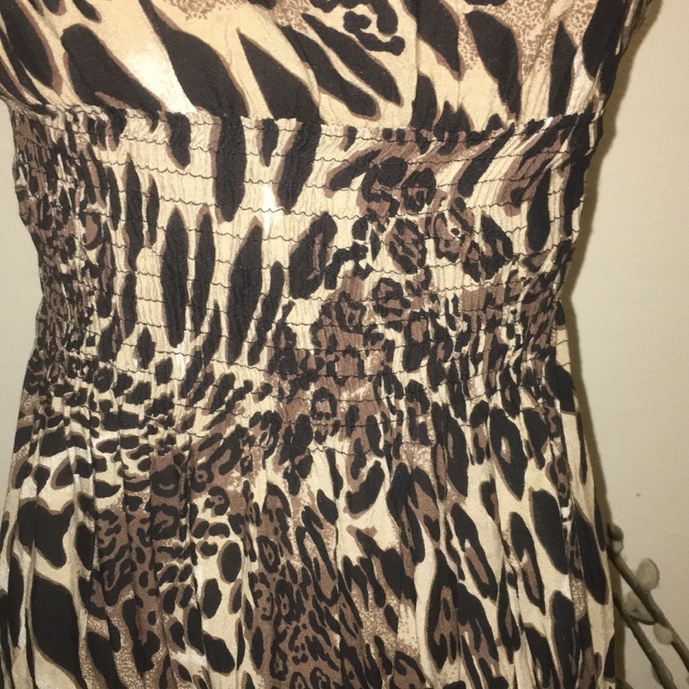 5❤️7❤️9 Cheetah Print Strapless Maxi Dress - Picture 4 of 5